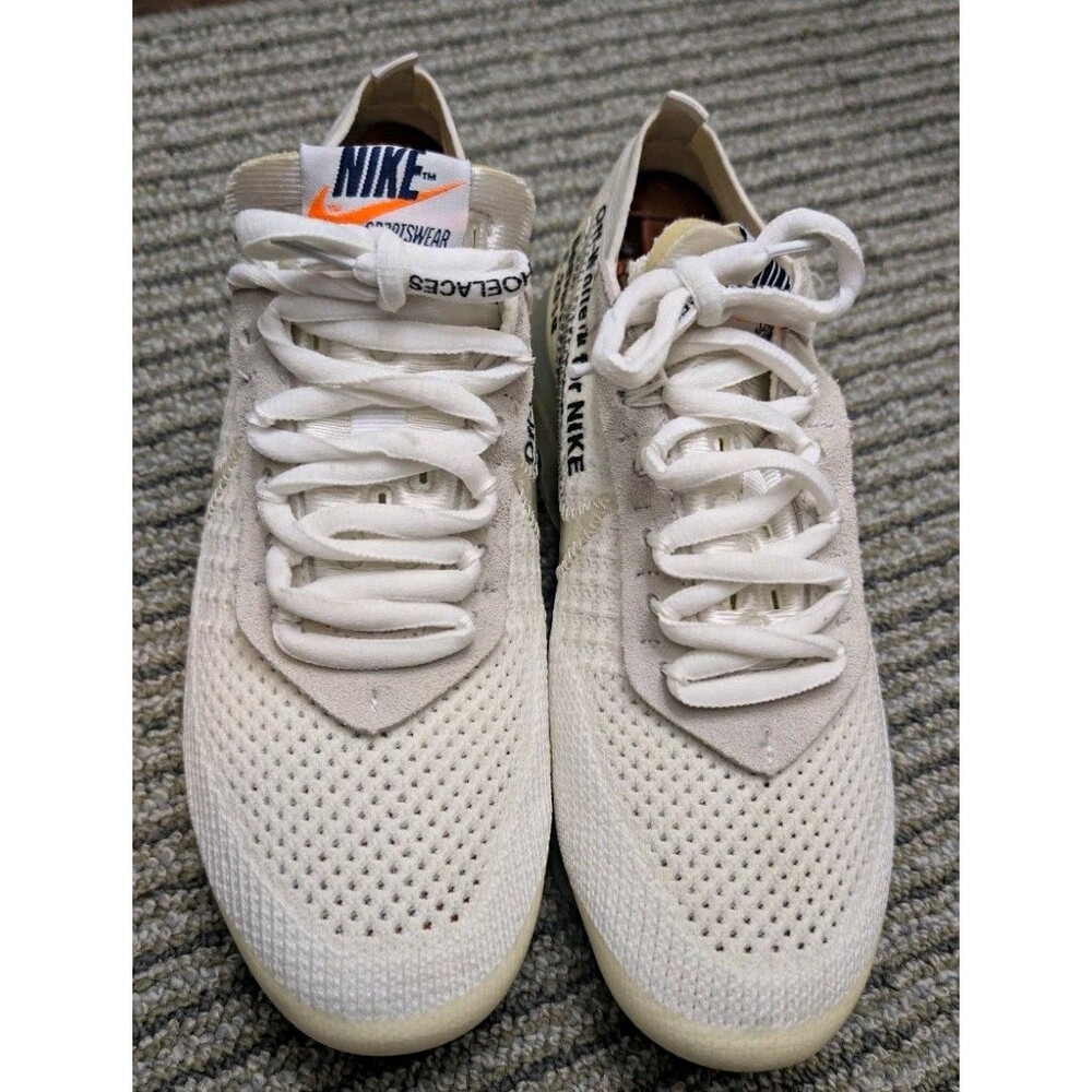 Nike x Off-White Air VaporMax "The Ten" White Low Top Lace-Up Mesh AA3831-100